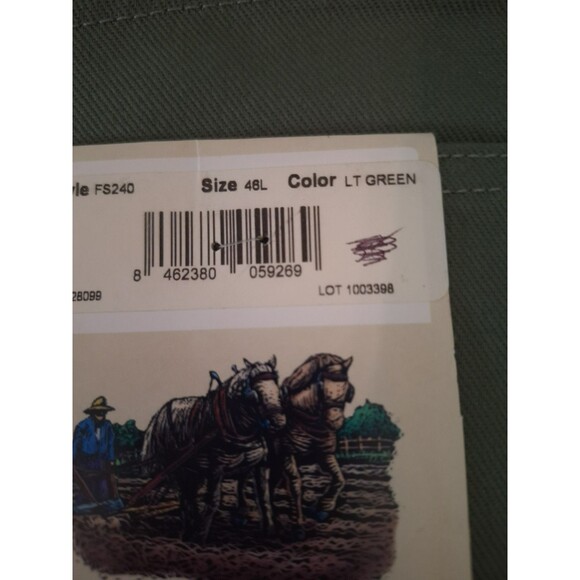 WorkHorse by Executive Apparel Mens Work‎ Pants Size 46L Light Green New - Picture 8 of 8